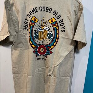 Rest Easy Just some Good Ole Boys Beige T-Shirt for Men